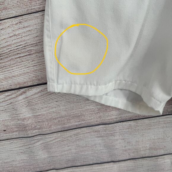 Vintage Opal Lorraine Wardy Jean Shorts and Vest Set Womens 28 Medium White - Picture 12 of 13